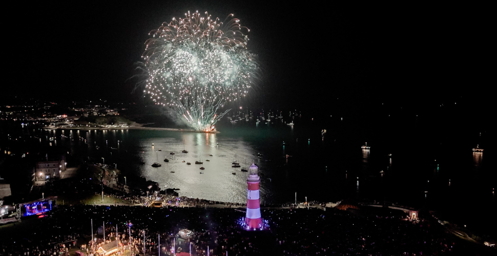 British Firework Championships site aerial